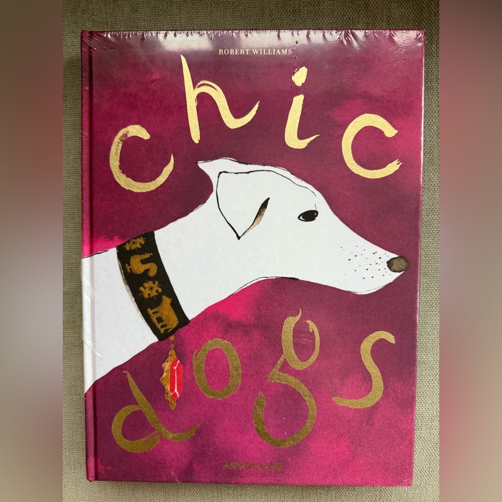Chic Dogs Book with White and Gold Cover